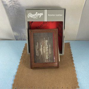 Rawlings Bags - Rawlings Mens Red Stitch Front Pocket Brown Wallet Rawlings Bags - Rawlings Mens Red Stitch Front Pocket Brown Wallet
